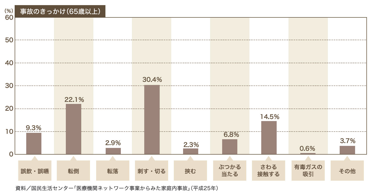 事故のきっかけ（65歳以上）